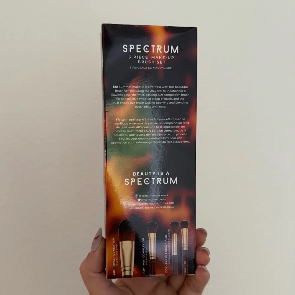 Spectrum 3 Piece Make-Up Brush Set